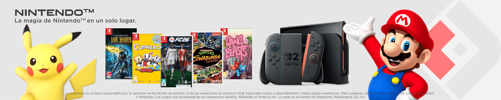 Todo para fans de Nintendo