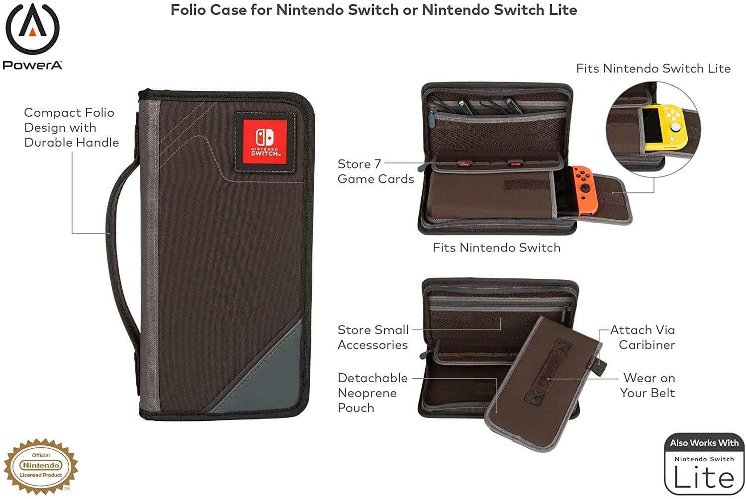 Power A Folio Case Blk