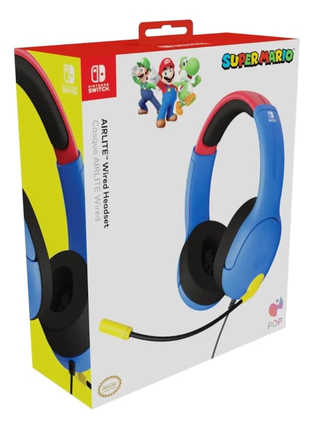 Pdp Airlite Wrd Stereo Hdst Mario - Nsw