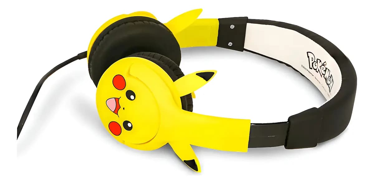 Pikachu Moulded Ears Childrens Headphones