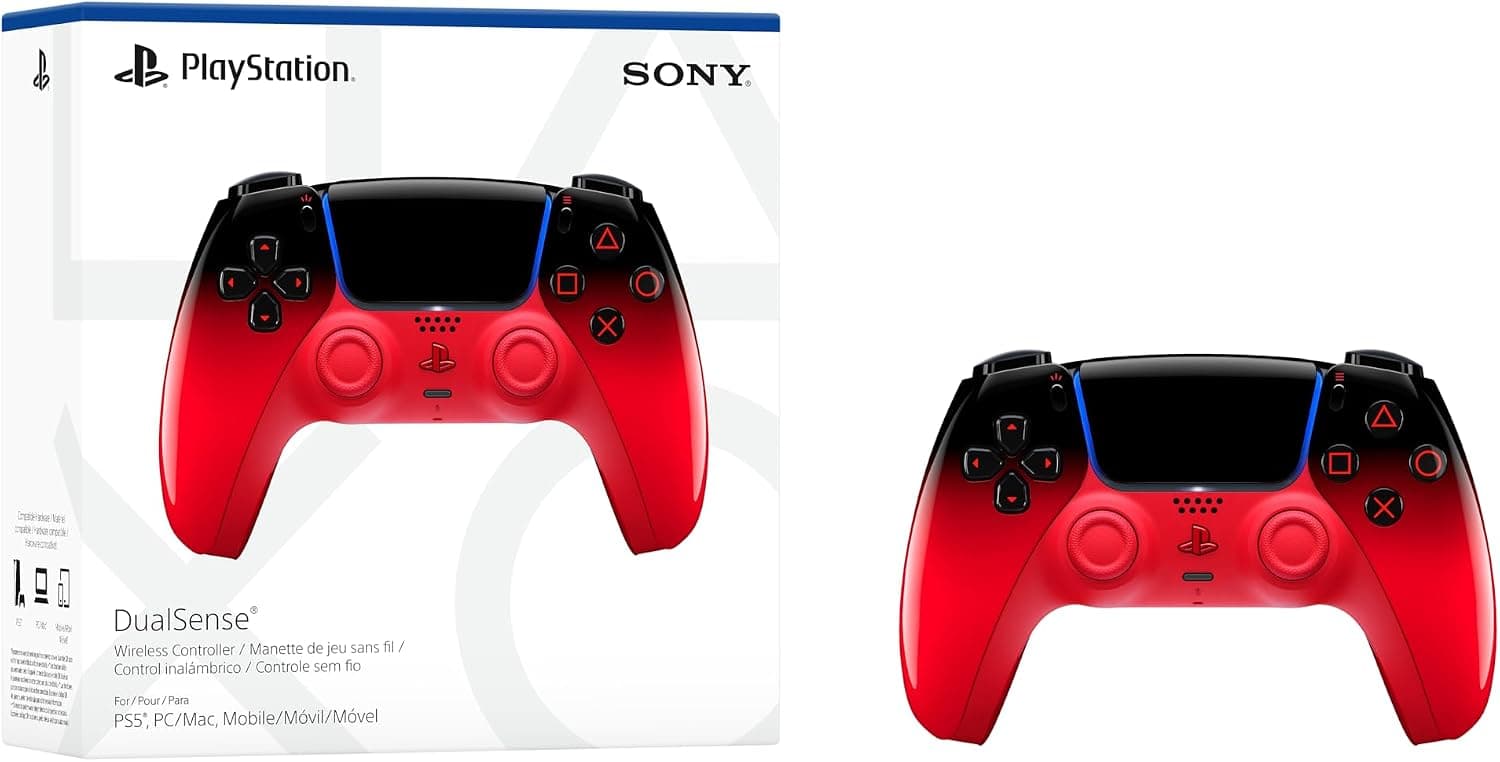 SONY DUALSENSE WRLS CONTROLLER TECHNO RED