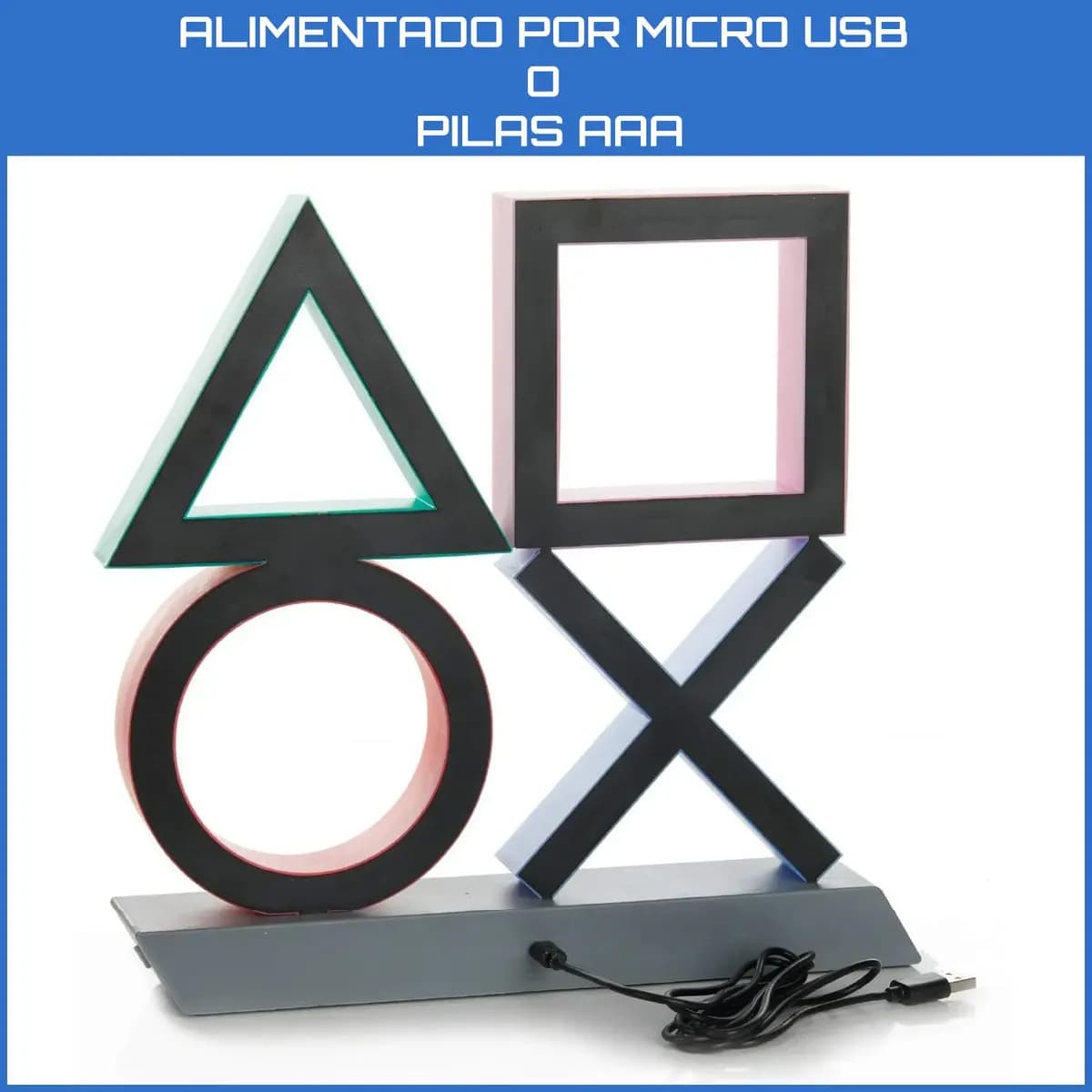 Lampara De Mesa Playstation Icons Light Xl