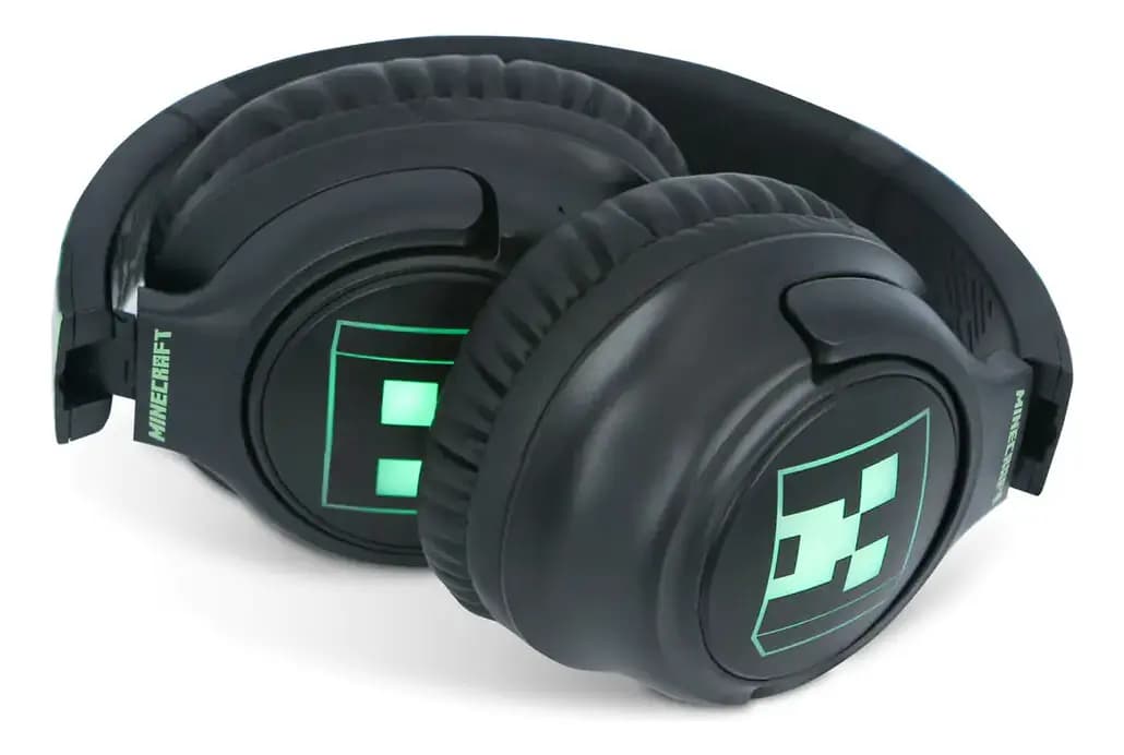 Minecraft Wireless Headphones With Led Light
